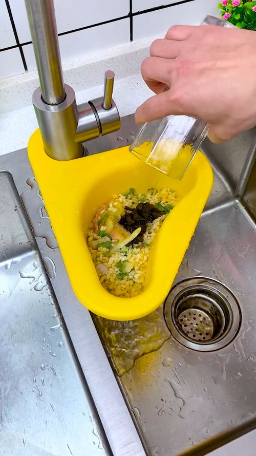水槽中間放上這個瀝水籃,輕松解決飯菜殘渣和老公剩下的茶葉,不臟手不堵下水槽還好清理 卡扣瀝 家用好物 好物分享 實用好物