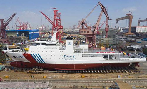 我國深遠海大型專業(yè)海道測量船 海巡08 輪下水